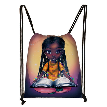 💕Girls Rock Drawstring Bag