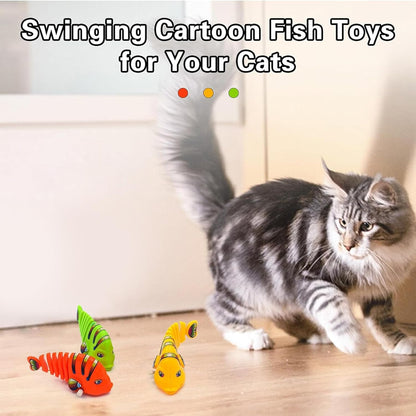 🐟 4 Pcs AquaSwing Fish Toy