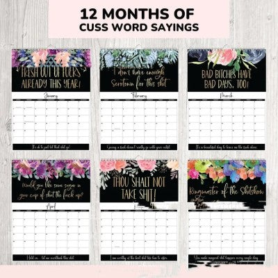 2024 Humorous 12 Month Calendar